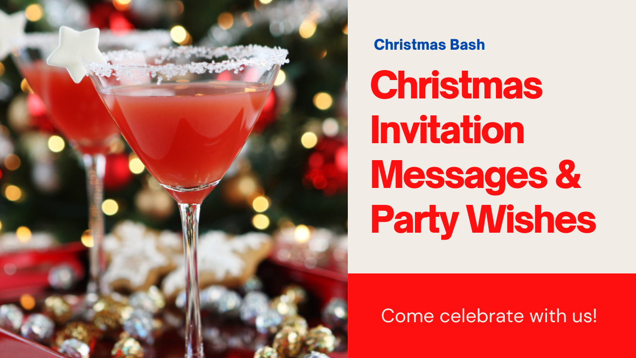 Christmas Invitation Messages & Party Wishes